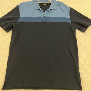 Boss Two-Tone Blue and Black Polo Shirt